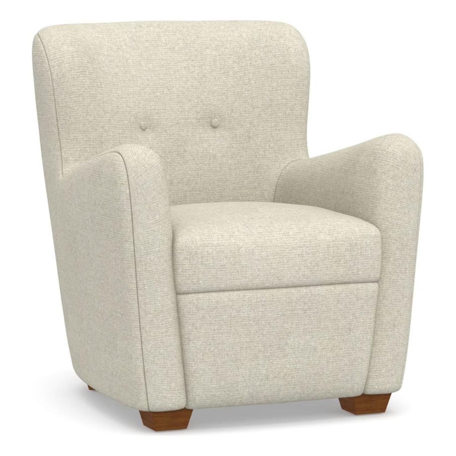 Pottery Barn Glbl Hart Performance Heathered Basketweave Armchair